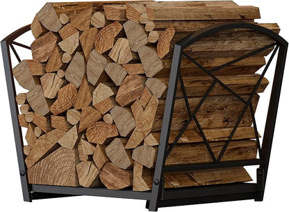Fire Beauty Firewood Log Rack, Iron Wood Lumber Storage Holder - Image 8