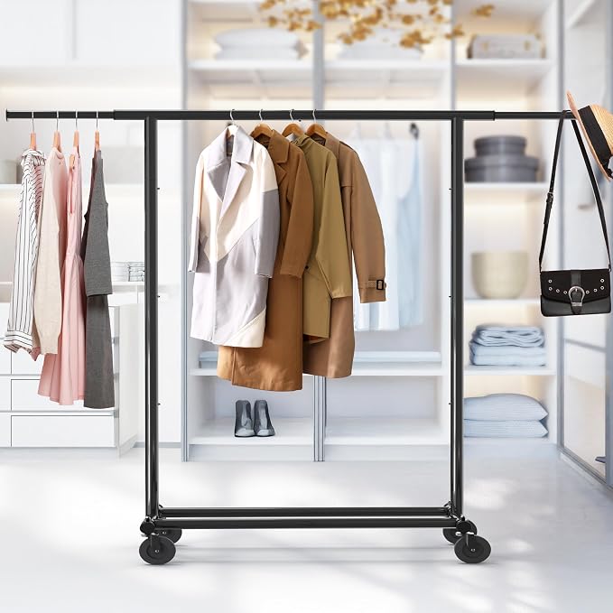 Simple Houseware Heavy Duty Clothing Garment Rack, Holds Up to 150 lbs - Image 4