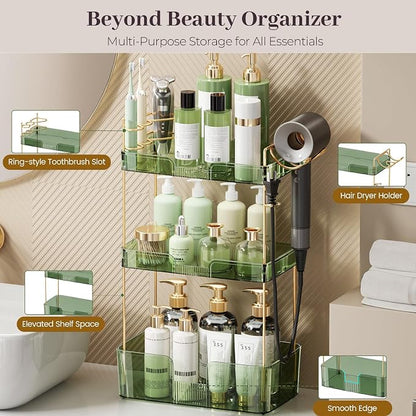 Aveniee Bathroom Counter Organizer, 3 Tier Skincare Perfume Countertop Storage - Image 3