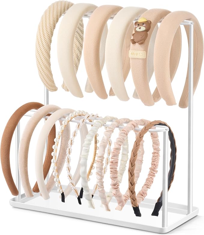 pickpiff Headband Holder Organizer Metal 2-Tier - Image 9