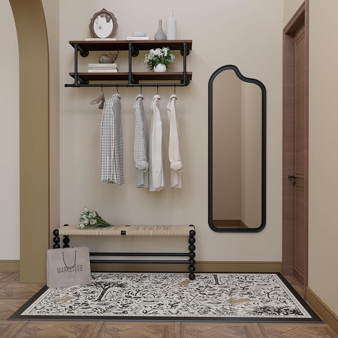 Wall Mounted Clothes Rack 12 Inch Deep, 42 Inch Heavy Duty Garment Rack - Image 5