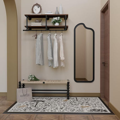 Wall Mounted Clothes Rack 12 Inch Deep, 42 Inch Heavy Duty Garment Rack - Image 5