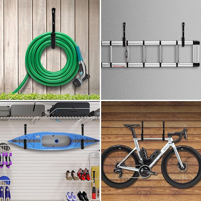 KURUI Heavy Duty Kayak Storage Rack, 100 LB Wall Mount Hooks - Image 6