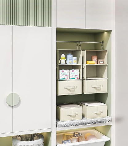 Vailando 3-Shelf Hanging Closet Organizer, Baby Clothes Storage and Organization - Image 6