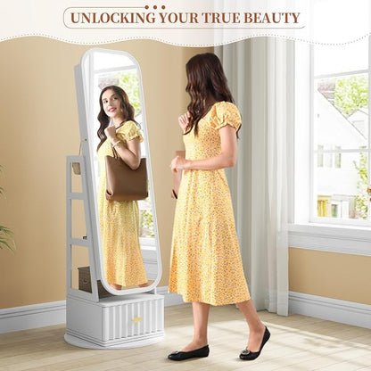 61" Full Length Mirror Jewelry Cabinet - Image 2