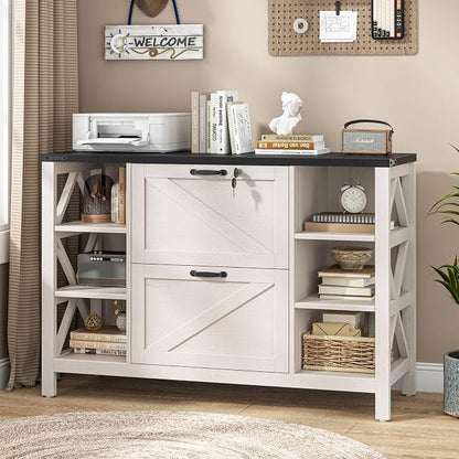Halitaa 44" Farmhouse Lateral File Cabinet by Halitaa
