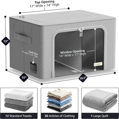 Sorbus Storage Bins with Divided Interior - Image 2