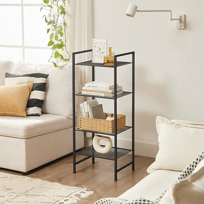 SONGMICS 4-Tier Storage Rack, Bathroom Shelf, Extendable Plant Stand - Image 9