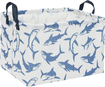 Rectangular Shark Basket Kids Baby Storage Basket Cute Kids Toy Storage Bin by TIBAOLOVER