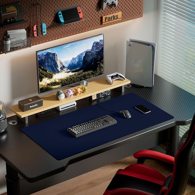 Aothia Leather Desk Pad Protector, Office Desk Mat, Large Mouse Pad, Laptop - Image 7