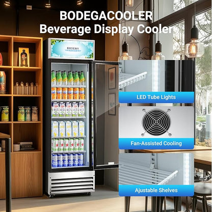 BODEGACOOLER Commercial Merchandiser Refrigerator, 12.5 Cu.Ft Glass Door - Image 6