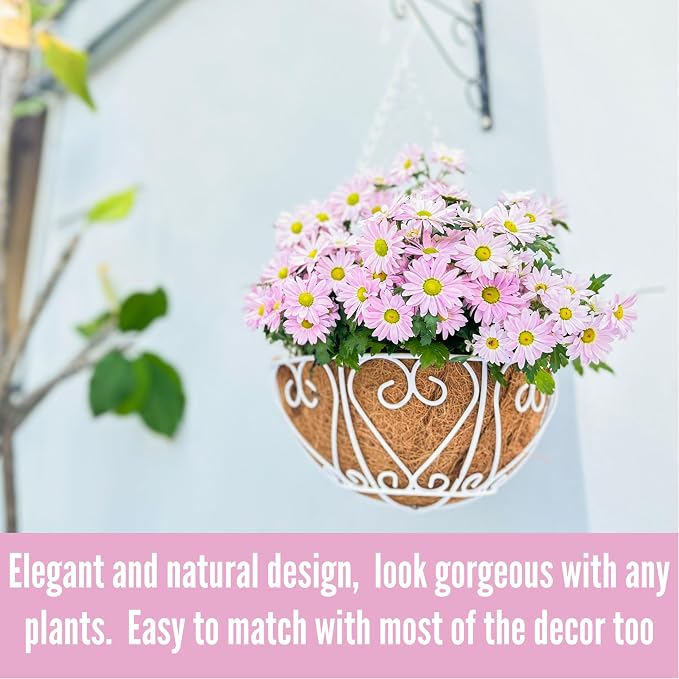 LaLaGreen Hanging Baskets for Plants Extra Large Hanging Flower Pot - Image 7