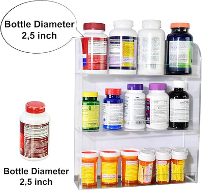 AMT Acrylic Nail Polish Racks for the Wall. CLEAR Nail Polish Display. - Image 3