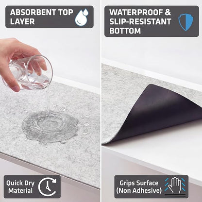 Drymate Premium Luxury Shelf & Drawer Liner, Thick Cushioned Fabric, - Image 3