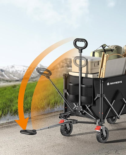 Wagons Carts Foldable, Collapsible Foldable Wagon 330lbs Capacity, Large - Image 8