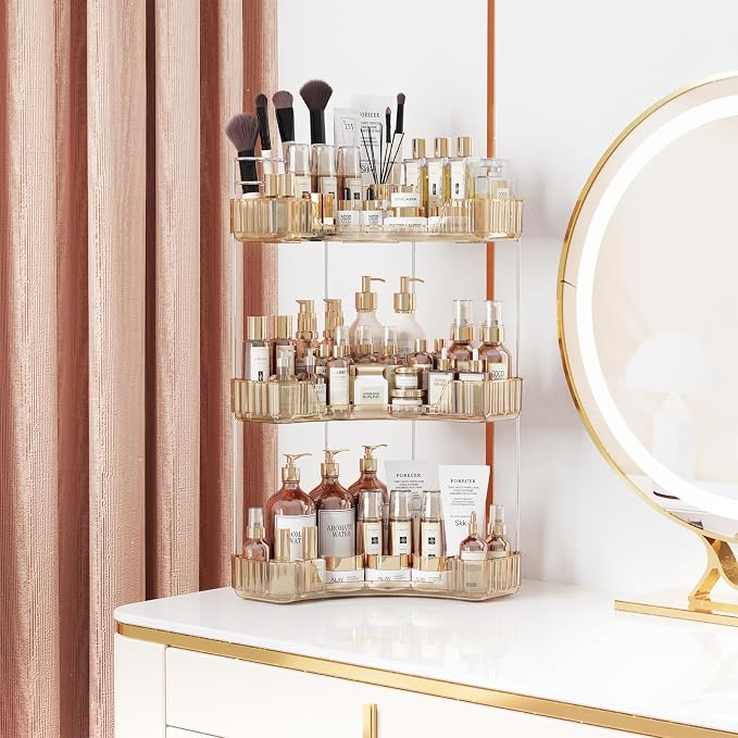 3-Tier Corner Bathroom Counter Organizer - Image 4