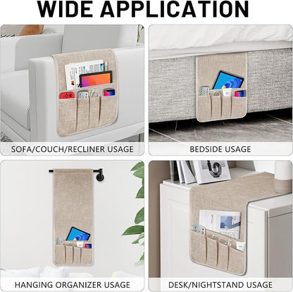Couch Armrest Remote Control Holder, Couch Caddy Gifts - Image 3