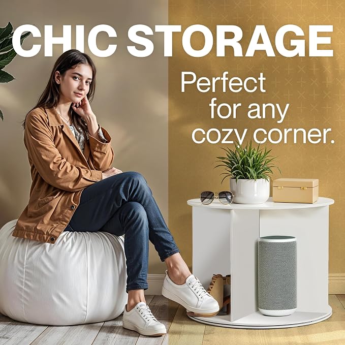 LOFT + IVY 7 Tier Rotating Shoe Rack Tower – 360° Spinning Storage Organizer - Image 8
