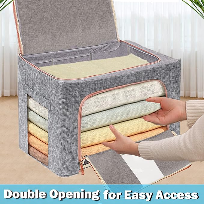 Large Storage Bags, Stackable Clothes Storage Bins - Image 5