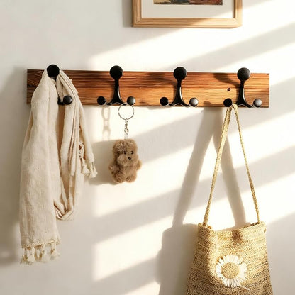 SKOLOO 24-Inch Wood Coat Rack Wall Mount - Image 3