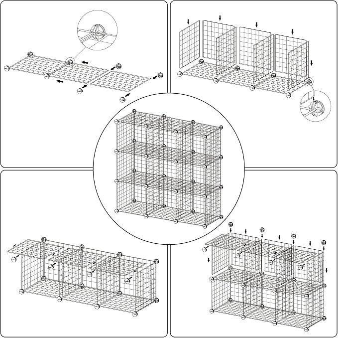 C&AHOME Wire Cube Storage, 9 - Image 9