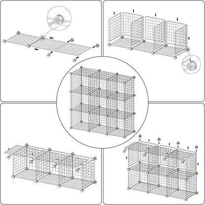 C&AHOME Wire Cube Storage, 9 - Image 9