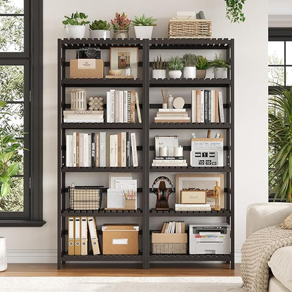FOTOSOK 6-Tier Bamboo Shelf - Image 5