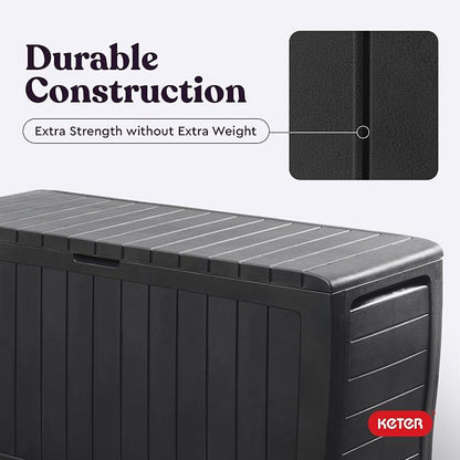 Keter Marvel Plus 71 Gallon Resin Deck Box-Organization and Storage - Image 8