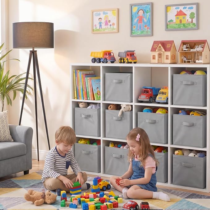 Cupic Cupid 11x11 Storage Cubes, 10 Pack Open Storage Bins - Image 7