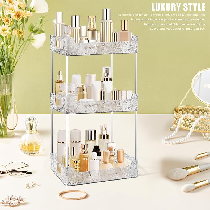 3-Tier Bathroom Counter Organizer Countertop Storage, Dresser Organizer Vanity - Image 5