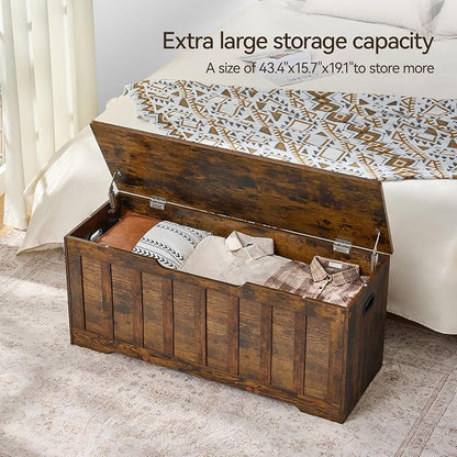 VANKILEY 43.3"Storage chest extra large, storage trunk - Image 5