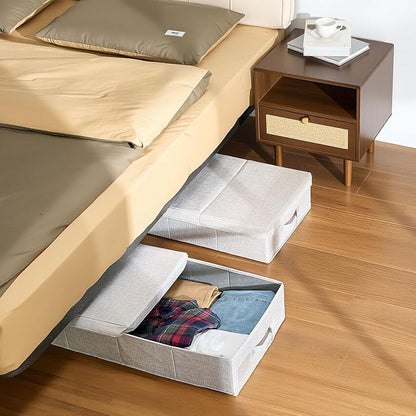 VEVOR Under Bed Storage with Lids, 31.7 x 15.9 x 6.1 Inch, 48L Large Underbed - Image 8