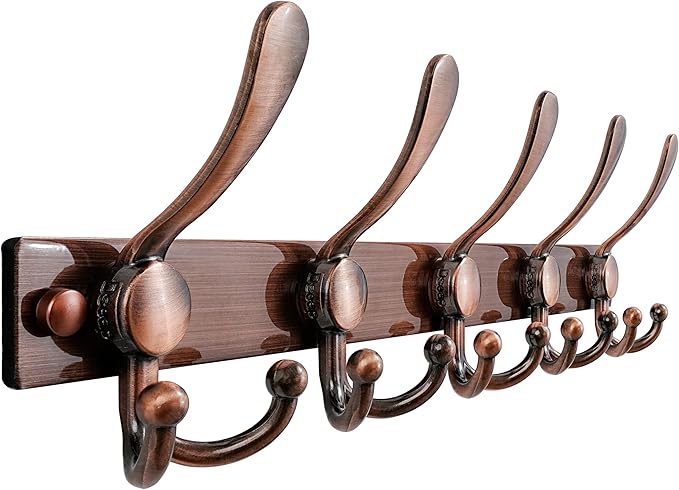 Dseap Coat Rack Wall Mount 2.0 Pro: Heavy Duty 300% Thicker, Stainless Steel by Dseap