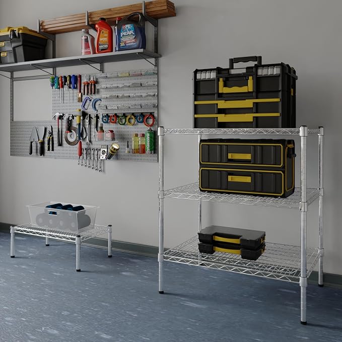 21" Deep x 30" Wide x 34" Height Wire Shelving Kit | 3-Tier | NSF Commercial - Image 5