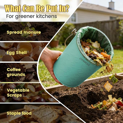 AOSION Countertop Compost Bin Kitchen, Odorless Indoor Compost Bin - Image 5