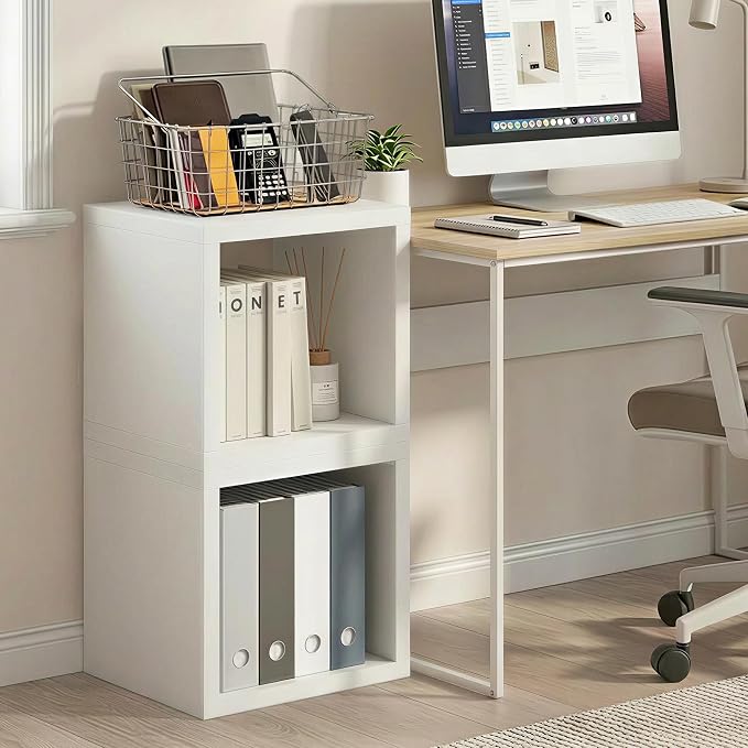 Furinno Cubicle Book Shelf, Cube Storage Organizer Bookcase - Image 2