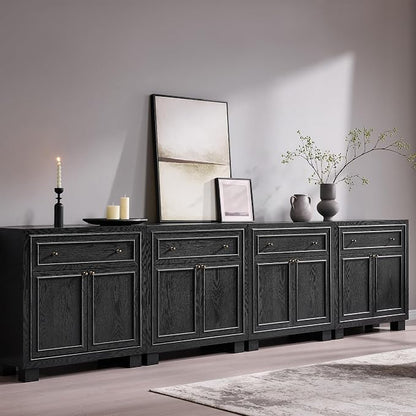 ACCOHOHO Modern Farmhouse Buffet Cabinet, Modular Storage Cabinet by ACCOHOHO