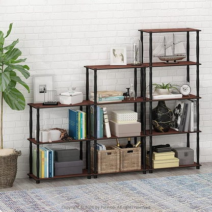 Furinno Turn-N-Tube 3-Tier Compact Multipurpose Shelf Display Rack - Image 2