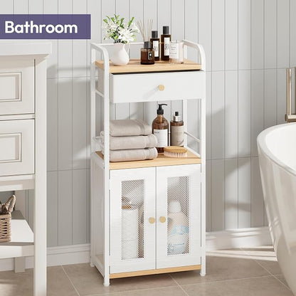 SWTYMIKI 14.57"x32.28" Bathroom Storage Cabinet – Freestanding Storage Cabinet - Image 6