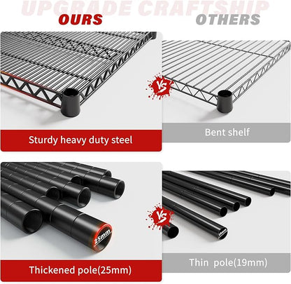 REIBII 6-Tier Wire Shelving Units - Image 9