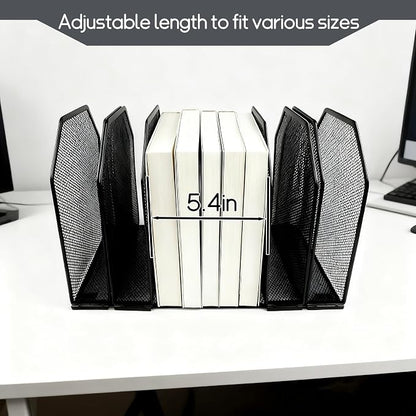 Adjustable Desk File Organizer, Detachable Office Folder Organizer, Compact - Image 3