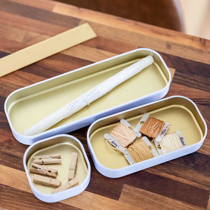 Three by Three Seattle 6 Piece Shallow Metal Organizer Tray Set - Image 4