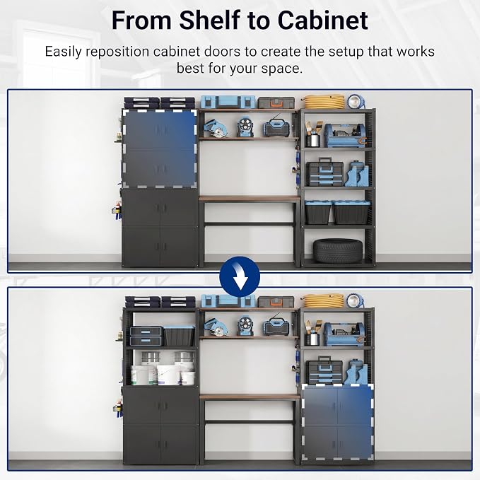FLEXIMOUNTS 117" W Modular Garage Storage Cabinet - Image 4