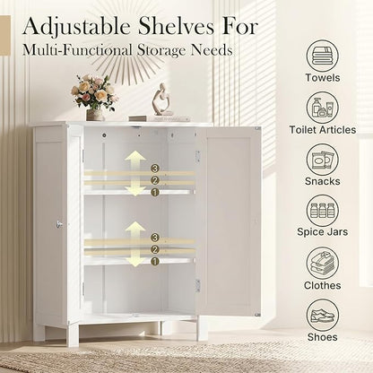 ZENY Bathroom Floor Storage Cabinet - Image 6