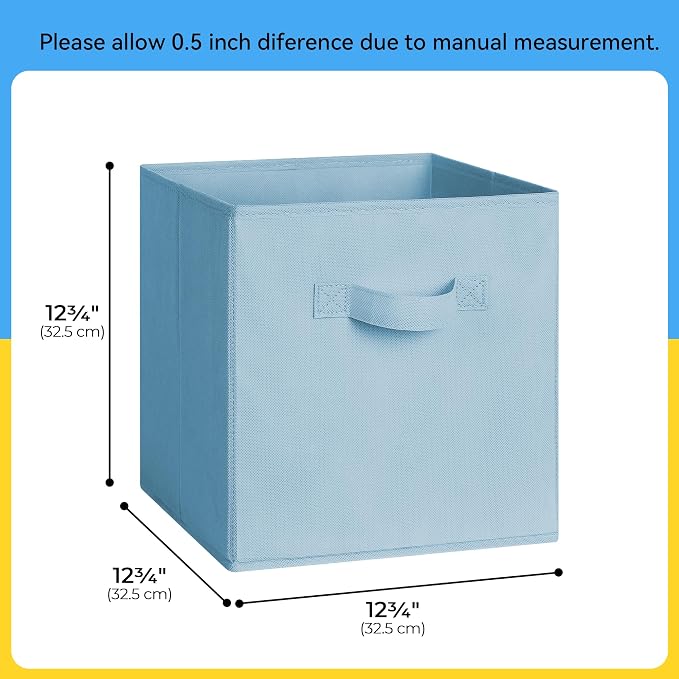 Cupic Cupid 13 Inch Storage Cube, Fabric Cube Storage Bin - Image 2