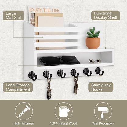 Key and Mail Holder Wall Mount, Key Hanger - Image 2