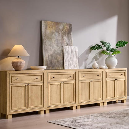 ACCOHOHO Modern Farmhouse Buffet Cabinet, Modular Storage Cabinet by ACCOHOHO