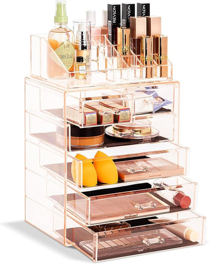 Sorbus Clear Cosmetic Makeup Organizer by Sorbus