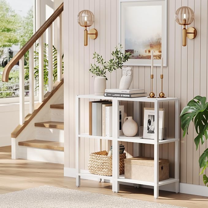 TUTOTAK Bookshelf, 6-Tier Tall Narrow Book Shelf - Image 4