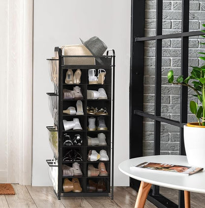 Simple Houseware 16 Cube Shoe Stand Tower Rack 8 Tier - Image 5